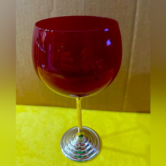 Dining 199s Vintage Lenox Holiday Optic Red Balloon Wine Glass Poshmark